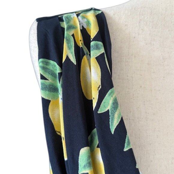 ModCloth Liza Luxe Duly Delighted Midi Dress in Lemon Cowl Neck Size Plus 3X NWT - Picture 4 of 13